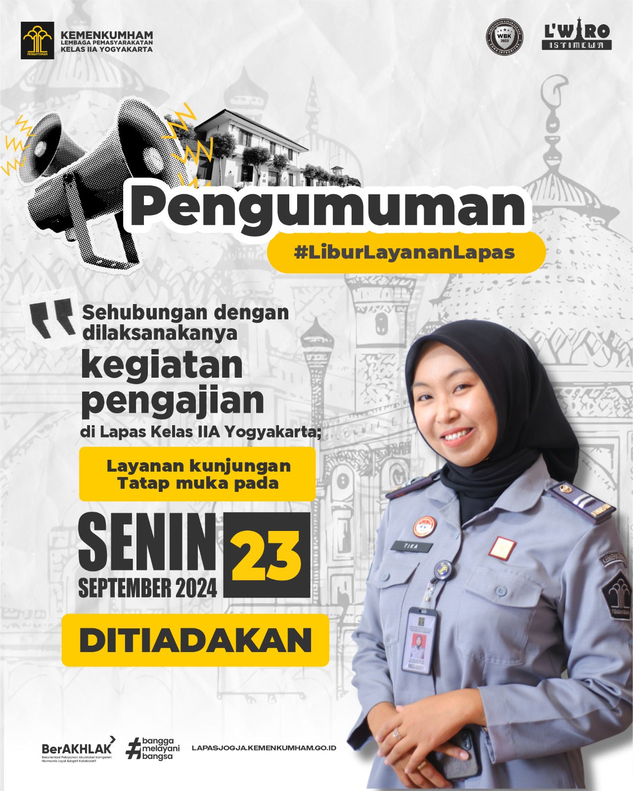 Pengumuman Libur Layanan Kunjungan
